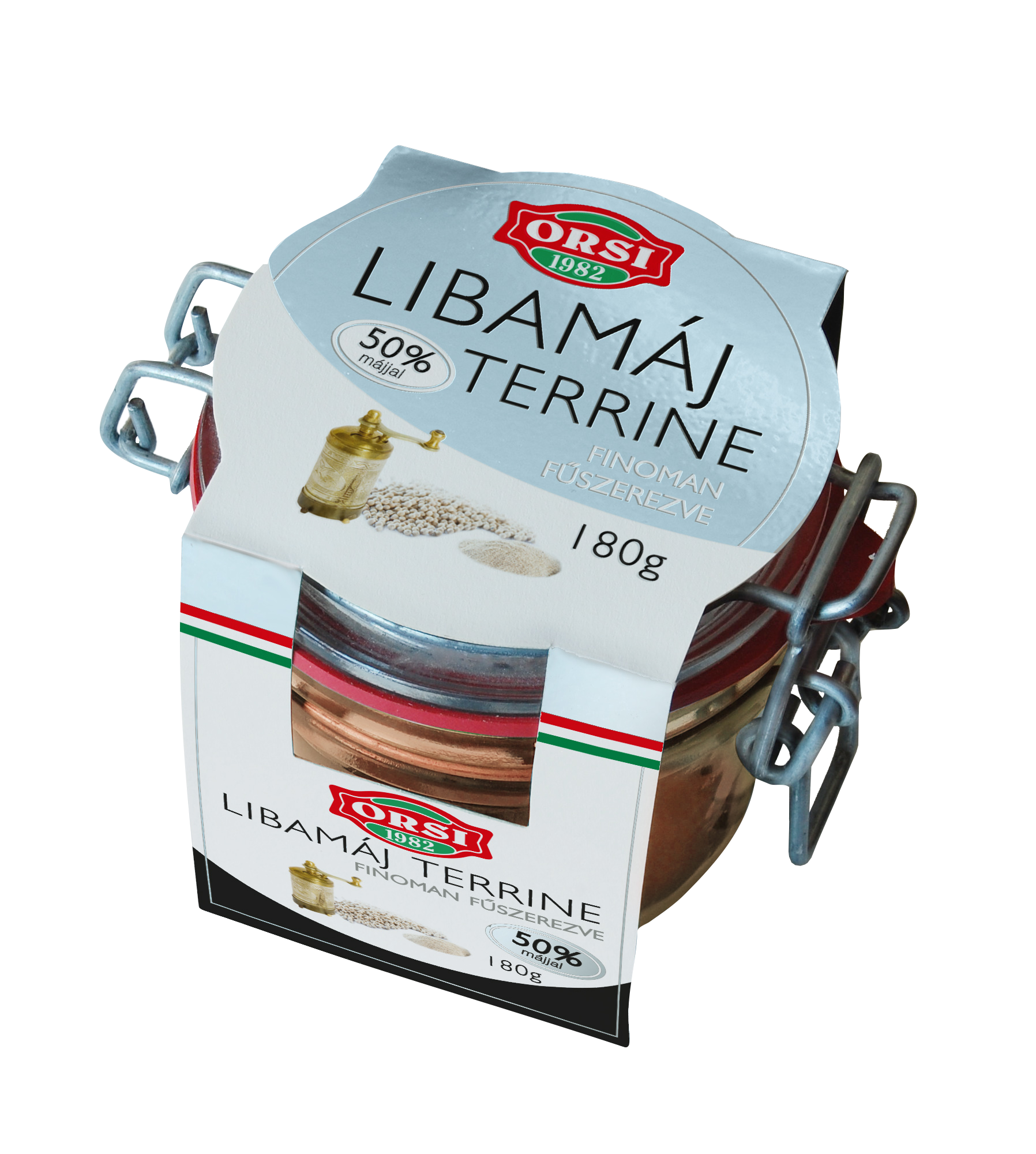 ORSI Libamáj terrine finoman fűszerezve 180g 50%